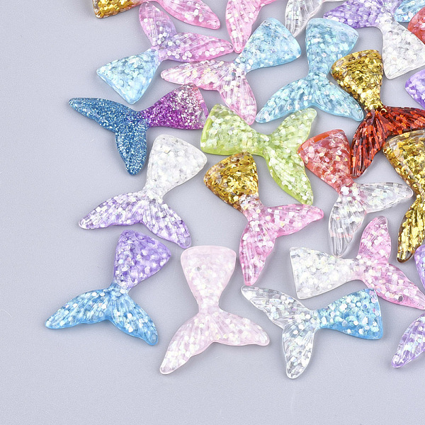PandaHall Resin Cabochons, with Sequins, Mermaid Tail, Mixed Color, 29.5~30.5x25~26x4.5~5mm Resin Fish Multicolor
PandaHall Resin Cabochons, with Sequins, Mermaid Tail, Mixed Color, 29.5~30.5x25~26x4.5~5mm Resin Fish Multicolor