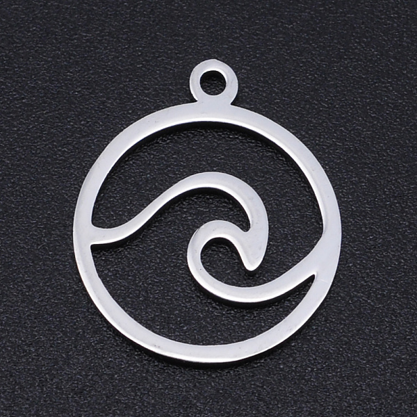 PandaHall 201 Stainless Steel Laser Cut Pendants, Flat Round with Auspicious Cloud, Stainless Steel Color, 18.5x15.5x1mm, Hole: 1.4mm 201...
PandaHall 201 Stainless Steel Laser Cut Pendants, Flat Round with Auspicious Cloud, Stainless Steel Color, 18.5x15.5x1mm, Hole: 1.4mm 201...