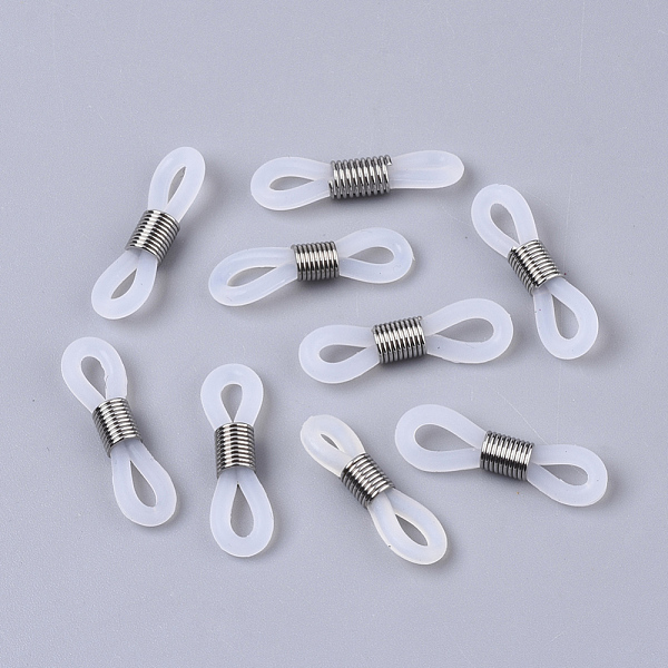 PandaHall Eyeglass Holders, Glasses Rubber Loop Ends, with 304 Stainless Steel Findings, Platinum, 20x5mm Synthetic Rubber
PandaHall Eyeglass Holders, Glasses Rubber Loop Ends, with 304 Stainless Steel Findings, Platinum, 20x5mm Synthetic Rubber