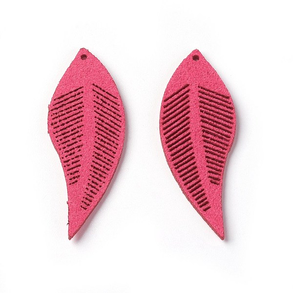 PandaHall Faux Suede Big Pendant Decorations, Leaf, Camellia, 44x16x1.6mm, Hole: 1.2mm Faux Suede Leaf Pink
PandaHall Faux Suede Big Pendant Decorations, Leaf, Camellia, 44x16x1.6mm, Hole: 1.2mm Faux Suede Leaf Pink