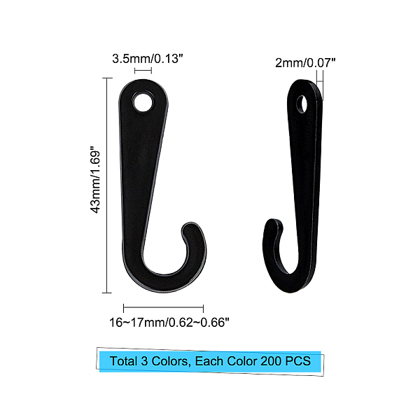 PandaHall OLYCRAFT 600PCS Sock Display Hooks J-Hooks for Socks Retail Display Hanger, 1.7 Inch Plastic J-Hooks for Socks and Hat (White..., Multicolor
PandaHall OLYCRAFT 600PCS Sock Display Hooks J-Hooks for Socks Retail Display Hanger, 1.7 Inch Plastic J-Hooks for Socks and Hat (White..., Multicolor