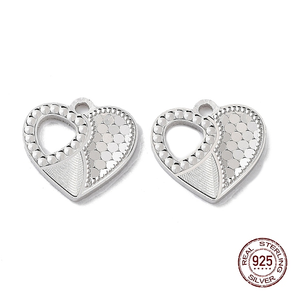 PandaHall Rhodium Plated 925 Sterling Silver Charms, Heart with Polka Dot Charm, Textured, Real Platinum Plated, 12x13x1.2mm, Hole: 1.5mm...
PandaHall Rhodium Plated 925 Sterling Silver Charms, Heart with Polka Dot Charm, Textured, Real Platinum Plated, 12x13x1.2mm, Hole: 1.5mm...