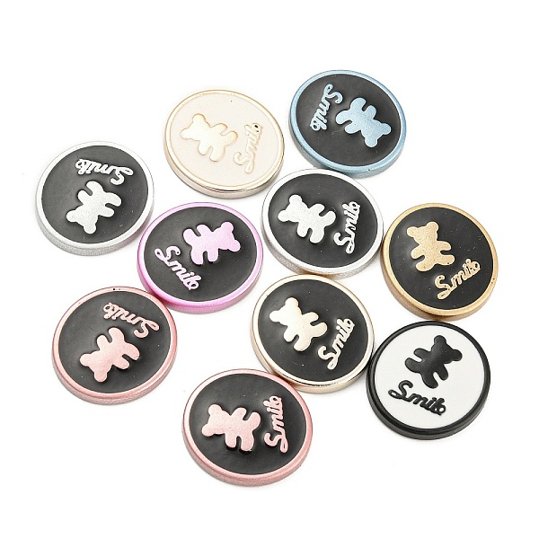 PandaHall Opaque Resin Cabochons, Flat Round with Bear, Mixed Color, 24x22x4mm Resin Flat Round Multicolor
PandaHall Opaque Resin Cabochons, Flat Round with Bear, Mixed Color, 24x22x4mm Resin Flat Round Multicolor
