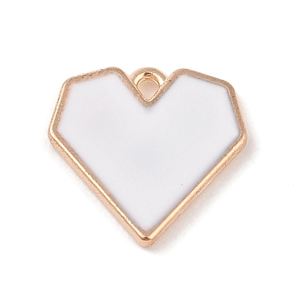 PandaHall Alloy Enamel Pendants, Light Gold, Heart Charm, White, 16x16x2mm, Hole: 1.6mm Alloy+Enamel Heart White
PandaHall Alloy Enamel Pendants, Light Gold, Heart Charm, White, 16x16x2mm, Hole: 1.6mm Alloy+Enamel Heart White