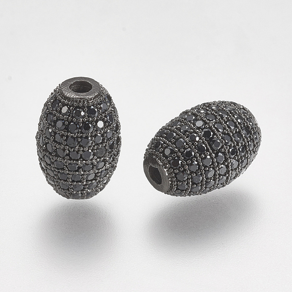 PandaHall Brass Micro Pave Cubic Zirconia Beads, Oval, Black, Gunmetal, 12x8mm, Hole: 1.5mm Brass+Cubic Zirconia Oval Black
PandaHall Brass Micro Pave Cubic Zirconia Beads, Oval, Black, Gunmetal, 12x8mm, Hole: 1.5mm Brass+Cubic Zirconia Oval Black