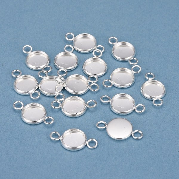 PandaHall 201 Stainless Steel Cabochon Connector Settings, Plain Edge Bezel Cups, Flat Round, Silver, Tray: 8mm, 17x10x2mm, Hole: 2mm 201...
PandaHall 201 Stainless Steel Cabochon Connector Settings, Plain Edge Bezel Cups, Flat Round, Silver, Tray: 8mm, 17x10x2mm, Hole: 2mm 201...