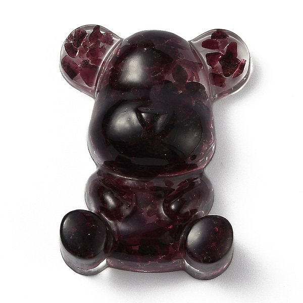 PandaHall Resin Display Decorations, with Natural Garnet Chips Inside, Bear, 53.5~53.8x41~41.5x17.5~21mm Garnet Bear
PandaHall Resin Display Decorations, with Natural Garnet Chips Inside, Bear, 53.5~53.8x41~41.5x17.5~21mm Garnet Bear