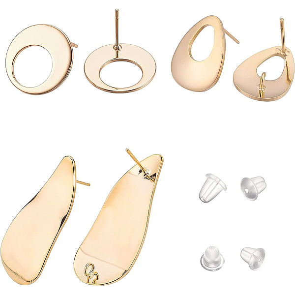 PandaHall BENECREAT 18Pcs 3 Style Brass Stud Earring Findings, with Loop, with 40Pcs Plastic Ear Nuts, Twist Teardrop & Flat Round, Real 18K...
PandaHall BENECREAT 18Pcs 3 Style Brass Stud Earring Findings, with Loop, with 40Pcs Plastic Ear Nuts, Twist Teardrop & Flat Round, Real 18K...