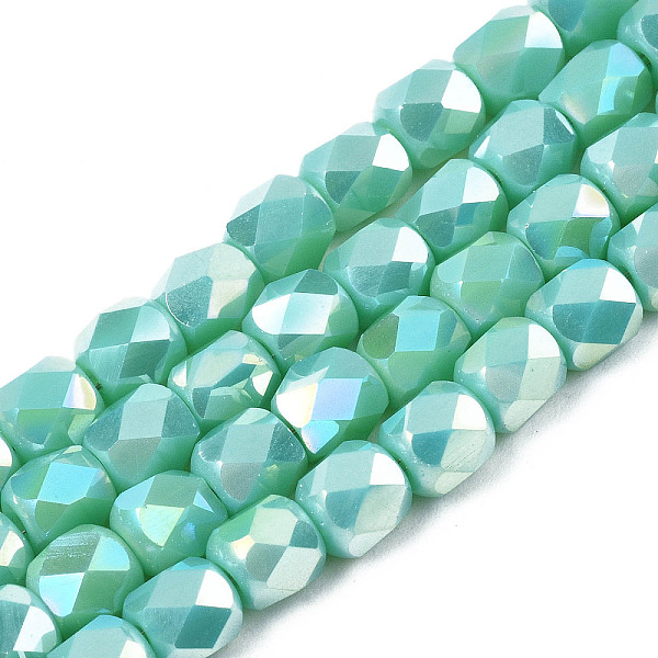 PandaHall Electroplate Glass Beads Strands, AB Color Plated, Faceted, Column, Medium Sea Green, 5.5x5mm, Hole: 1.2mm, about 99pcs/strand...
PandaHall Electroplate Glass Beads Strands, AB Color Plated, Faceted, Column, Medium Sea Green, 5.5x5mm, Hole: 1.2mm, about 99pcs/strand...