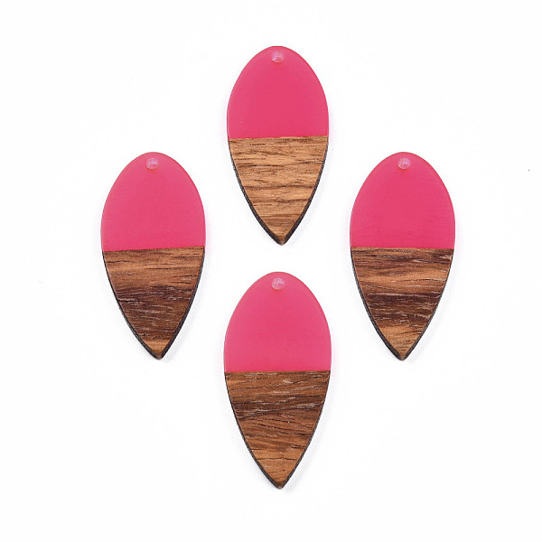 PandaHall Transparent Resin & Walnut Wood Pendants, Teardrop Shape Charm, Hot Pink, 38x18x3mm, Hole: 2mm Resin+Wood Teardrop
PandaHall Transparent Resin & Walnut Wood Pendants, Teardrop Shape Charm, Hot Pink, 38x18x3mm, Hole: 2mm Resin+Wood Teardrop