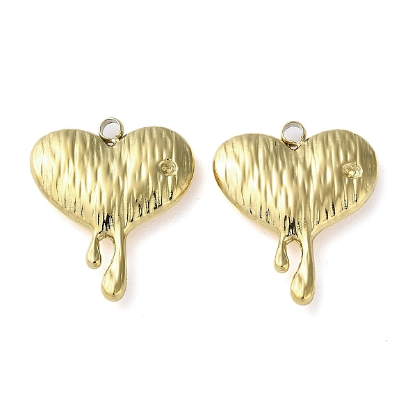 PandaHall 304 Stainless Steel Pendants, Melting Heart Charm, Real 18K Gold Plated, 18x15x3mm, Hole: 1.6mm 304 Stainless Steel Heart
PandaHall 304 Stainless Steel Pendants, Melting Heart Charm, Real 18K Gold Plated, 18x15x3mm, Hole: 1.6mm 304 Stainless Steel Heart