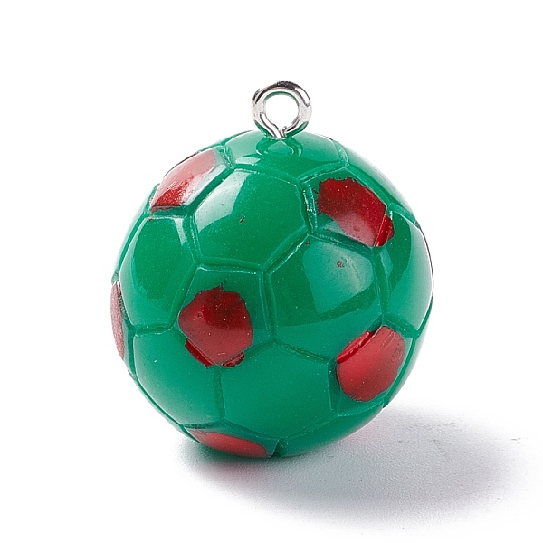 PandaHall Opaque Resin Pendants, with Platinum Plated Iron Loops, Football, Green, 24.5x21.5mm Resin Others Green
PandaHall Opaque Resin Pendants, with Platinum Plated Iron Loops, Football, Green, 24.5x21.5mm Resin Others Green