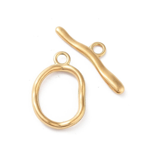 PandaHall Ion Plating(IP) 304 Stainless Steel Toggle Clasps, Oval, Stainless Steel Color, 24x15.5x2.5mm, Hole: 2.5mm, Bar: 28x8x2mm, Hole...
PandaHall Ion Plating(IP) 304 Stainless Steel Toggle Clasps, Oval, Stainless Steel Color, 24x15.5x2.5mm, Hole: 2.5mm, Bar: 28x8x2mm, Hole...