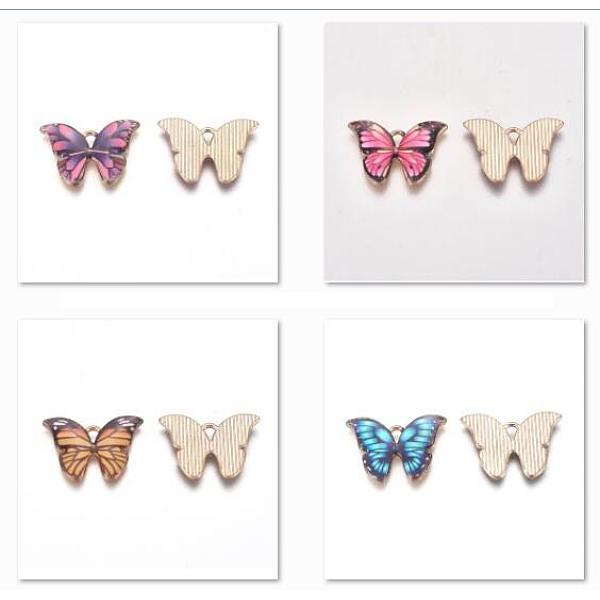 PandaHall Light Gold Plated Alloy Enamel Pendants, Butterfly, Mixed Color, 15.5x22x2mm, Hole: 1.8x3mm, 20pcs/set Alloy+Enamel Butterfly..., Multicolor
PandaHall Light Gold Plated Alloy Enamel Pendants, Butterfly, Mixed Color, 15.5x22x2mm, Hole: 1.8x3mm, 20pcs/set Alloy+Enamel Butterfly..., Multicolor