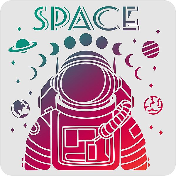 PandaHall FINGERINSPIRE Astronaut Stencils (11.8x11.8inch) Space Theme Drawing Painting Stencils Templates Planet and Mooon, Star Drawing..., White
PandaHall FINGERINSPIRE Astronaut Stencils (11.8x11.8inch) Space Theme Drawing Painting Stencils Templates Planet and Mooon, Star Drawing..., White