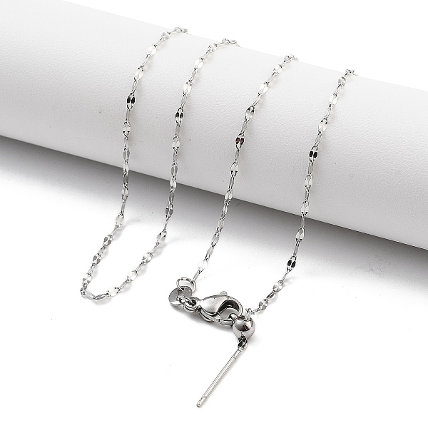 PandaHall Ion Plating(IP) Adjustable 304 Stainless Steel Dapped Chain Necklaces, with Silicone Beads, Stainless Steel Color, 17.32~17.64...
PandaHall Ion Plating(IP) Adjustable 304 Stainless Steel Dapped Chain Necklaces, with Silicone Beads, Stainless Steel Color, 17.32~17.64...