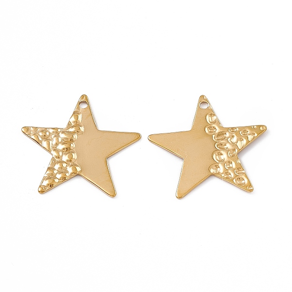 PandaHall Ion Plating(IP) 304 Stainless Steel Pendants, Star Charm, Real 18K Gold Plated, 25x26x1mm, Hole: 1.5mm 304 Stainless Steel Star
PandaHall Ion Plating(IP) 304 Stainless Steel Pendants, Star Charm, Real 18K Gold Plated, 25x26x1mm, Hole: 1.5mm 304 Stainless Steel Star