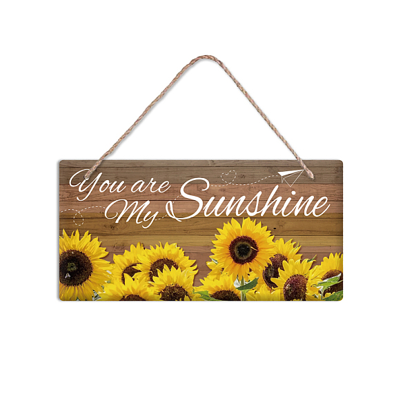 PandaHall PVC Plastic Hanging Wall Decorations, with Jute Twine, Rectangle, Colorful, Sunflower Pattern, 15x30x0.5cm Plastic Flower
PandaHall PVC Plastic Hanging Wall Decorations, with Jute Twine, Rectangle, Colorful, Sunflower Pattern, 15x30x0.5cm Plastic Flower