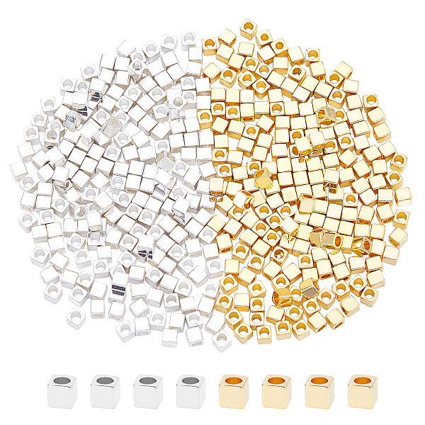 PandaHall Brass Spacer Beads, Cube, Golden & Silver, 3x3x3mm, Hole: 1.5mm, 2 colors, 200pcs/color, 400pcs/box Brass Cube
PandaHall Brass Spacer Beads, Cube, Golden & Silver, 3x3x3mm, Hole: 1.5mm, 2 colors, 200pcs/color, 400pcs/box Brass Cube