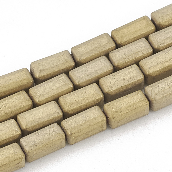PandaHall Electroplate Non-magnetic Synthetic Hematite Beads Strands, Matte Style, Cuboid, Light Gold Plated, 8x4x4mm, Hole: 1mm, about...
PandaHall Electroplate Non-magnetic Synthetic Hematite Beads Strands, Matte Style, Cuboid, Light Gold Plated, 8x4x4mm, Hole: 1mm, about...