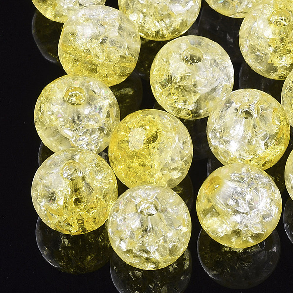 PandaHall Transparent Crackle Acrylic Beads, Round, Yellow, 10mm, Hole: 2mm, about 943pc/500g Acrylic Round Yellow
PandaHall Transparent Crackle Acrylic Beads, Round, Yellow, 10mm, Hole: 2mm, about 943pc/500g Acrylic Round Yellow