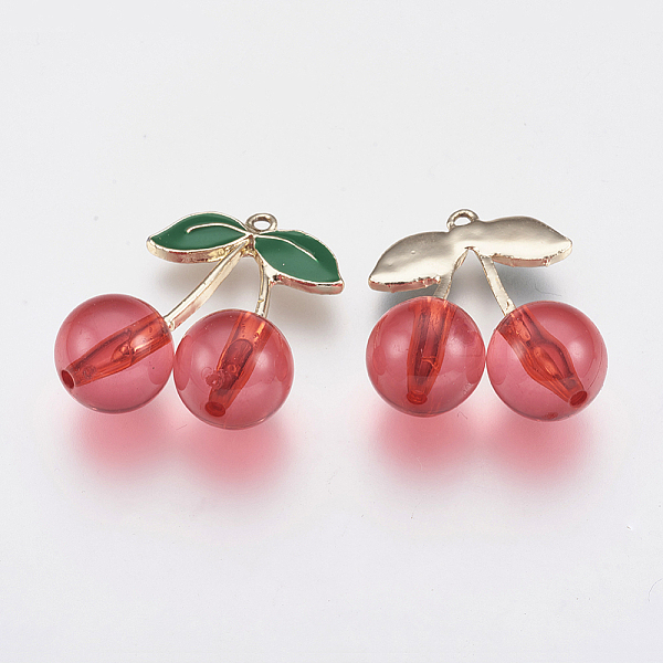 PandaHall Glass Pendants, with Alloy Findings, Cherry, Light Gold, Red, 26.5x23x12mm, Hole: 1.4mm Alloy+Glass Cherry Red
PandaHall Glass Pendants, with Alloy Findings, Cherry, Light Gold, Red, 26.5x23x12mm, Hole: 1.4mm Alloy+Glass Cherry Red