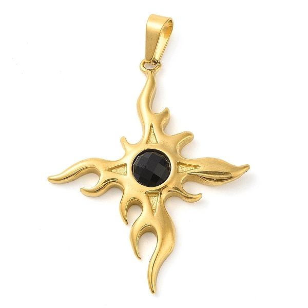 PandaHall 304 Stainless Steel Big Pendants, with Acrylic Rhinestone, Cross with Sun Charm, Golden, Black, 55.5x46x6.5mm, Hole: 10x4.5mm 304...
PandaHall 304 Stainless Steel Big Pendants, with Acrylic Rhinestone, Cross with Sun Charm, Golden, Black, 55.5x46x6.5mm, Hole: 10x4.5mm 304...