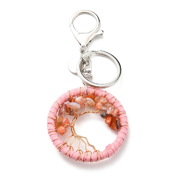 PandaHall Natural Red Agate Keychains, Flat Round with Tree of Life Charms, 5cm Red Agate Tree of Life
PandaHall Natural Red Agate Keychains, Flat Round with Tree of Life Charms, 5cm Red Agate Tree of Life