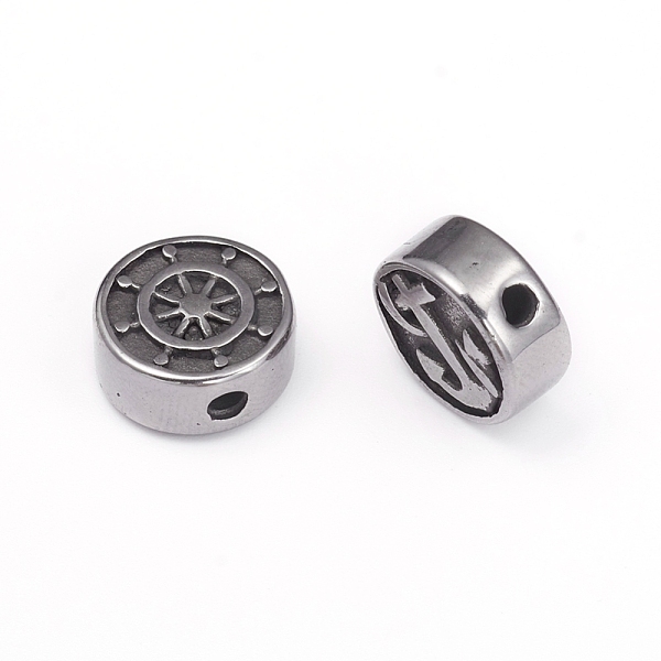 PandaHall 304 Stainless Steel Beads, Flat Round and Helm, Antique Silver, 10.5x4.5mm, Hole: 1.5mm 304 Stainless Steel Flat Round
PandaHall 304 Stainless Steel Beads, Flat Round and Helm, Antique Silver, 10.5x4.5mm, Hole: 1.5mm 304 Stainless Steel Flat Round