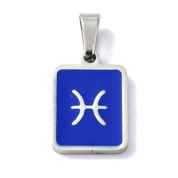 PandaHall 304 Stainless Steel Pendants, with Enamel, Stainless Steel Color, Rectangle with Constellation Charms, Pisces, 16x11x1.5mm, Hole...
PandaHall 304 Stainless Steel Pendants, with Enamel, Stainless Steel Color, Rectangle with Constellation Charms, Pisces, 16x11x1.5mm, Hole...