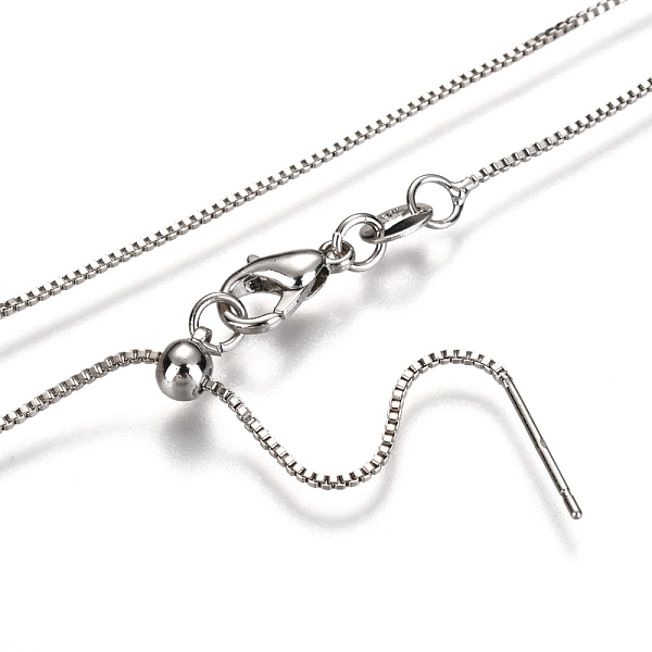 PandaHall Adjustable Electroplate Brass Venetian Chain Necklaces, Long-Lasting Plated, with Lobster Claw Clasps and Round Beads, Platinum...
PandaHall Adjustable Electroplate Brass Venetian Chain Necklaces, Long-Lasting Plated, with Lobster Claw Clasps and Round Beads, Platinum...