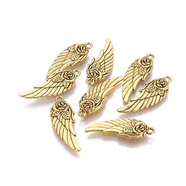 PandaHall Tibetan Style Alloy Wing Pendants, Cadmium Free & Nickel Free & Lead Free, Antique Golden, 31x11x4mm, Hole: 2mm Alloy Wing
PandaHall Tibetan Style Alloy Wing Pendants, Cadmium Free & Nickel Free & Lead Free, Antique Golden, 31x11x4mm, Hole: 2mm Alloy Wing