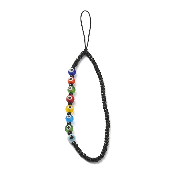 PandaHall Evil Eye Lampwork & Glass Beaded Mobile Straps, Nylon Thread Mobile Accessories Decoration, Mixed Color, 183mm Glass Evil Eye..., Multicolor
PandaHall Evil Eye Lampwork & Glass Beaded Mobile Straps, Nylon Thread Mobile Accessories Decoration, Mixed Color, 183mm Glass Evil Eye..., Multicolor