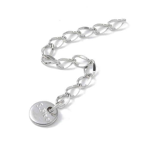 PandaHall 304 Stainless Steel Chain Extender, Stainless Steel Color, 55x2.5mm 304 Stainless Steel
PandaHall 304 Stainless Steel Chain Extender, Stainless Steel Color, 55x2.5mm 304 Stainless Steel