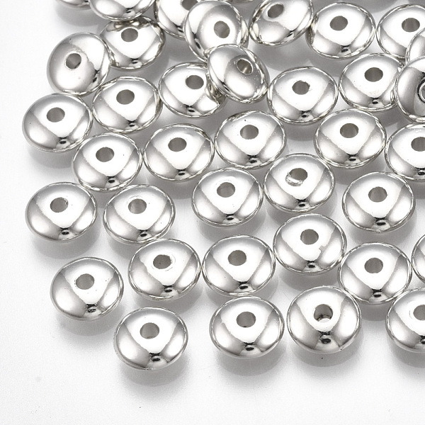PandaHall CCB Plastic Spacer Beads, Rondelle, Platinum, 7x2.5mm, Hole: 1.8mm Plastic Rondelle
PandaHall CCB Plastic Spacer Beads, Rondelle, Platinum, 7x2.5mm, Hole: 1.8mm Plastic Rondelle
