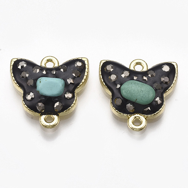 PandaHall Alloy Links connectors, with Synthetic Turquoise and Rhinestone, Enamel, Butterfly, Black, Light Gold, Jet Hematite...
PandaHall Alloy Links connectors, with Synthetic Turquoise and Rhinestone, Enamel, Butterfly, Black, Light Gold, Jet Hematite...