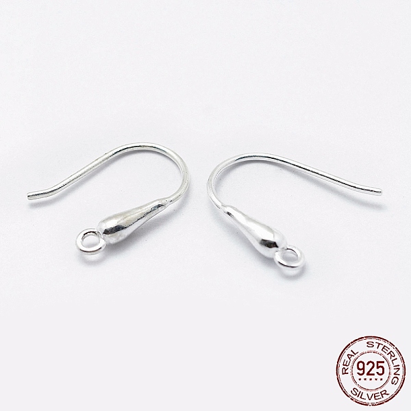 PandaHall Sterling Silver Earring Hooks, Silver, 13.5~15x11~13x2.5mm, Hole: 1mm, Pin: 0.8mm Sterling Silver
PandaHall Sterling Silver Earring Hooks, Silver, 13.5~15x11~13x2.5mm, Hole: 1mm, Pin: 0.8mm Sterling Silver