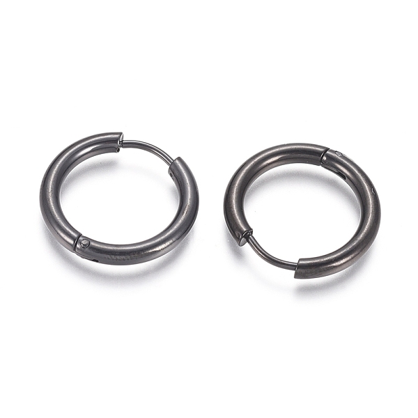 PandaHall 304 Stainless Steel Huggie Hoop Earrings, Hypoallergenic Earrings, with 316 Surgical Stainless Steel Pin, Electrophoresis Black...
PandaHall 304 Stainless Steel Huggie Hoop Earrings, Hypoallergenic Earrings, with 316 Surgical Stainless Steel Pin, Electrophoresis Black...