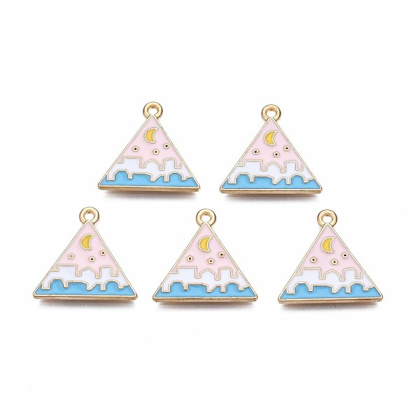 PandaHall Alloy Enamel Pendants, Cadmium Free & Lead Free, Light Gold, Triangle with Moon, Pink, 19x20x1.5mm, Hole: 1.5mm Alloy+Enamel...
PandaHall Alloy Enamel Pendants, Cadmium Free & Lead Free, Light Gold, Triangle with Moon, Pink, 19x20x1.5mm, Hole: 1.5mm Alloy+Enamel...