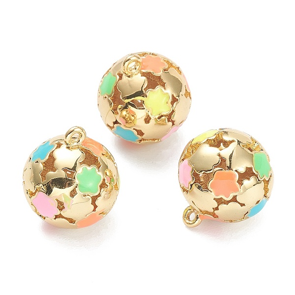 PandaHall Brass Enamel Pendants, Real 18K Gold plated, Long-Lasting Plated, Round with Flower, Colorful, 15x13mm, Hole: 1mm Brass+Enamel...
PandaHall Brass Enamel Pendants, Real 18K Gold plated, Long-Lasting Plated, Round with Flower, Colorful, 15x13mm, Hole: 1mm Brass+Enamel...