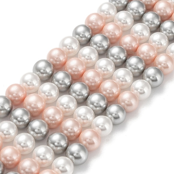PandaHall Shell Pearl Bead Strands, Grade A, Round, Mixed Color, 8mm, Hole: 1mm, about 49~52pcs/strand, 16 inch Shell Pearl Round Multicolor
PandaHall Shell Pearl Bead Strands, Grade A, Round, Mixed Color, 8mm, Hole: 1mm, about 49~52pcs/strand, 16 inch Shell Pearl Round Multicolor
