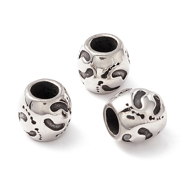 PandaHall 304 Stainless Steel European Beads, Large Hole Beads, Manual Polishing, Column, Antique Silver, 9x9mm, Hole: 4.5mm 304 Stainless...
PandaHall 304 Stainless Steel European Beads, Large Hole Beads, Manual Polishing, Column, Antique Silver, 9x9mm, Hole: 4.5mm 304 Stainless...