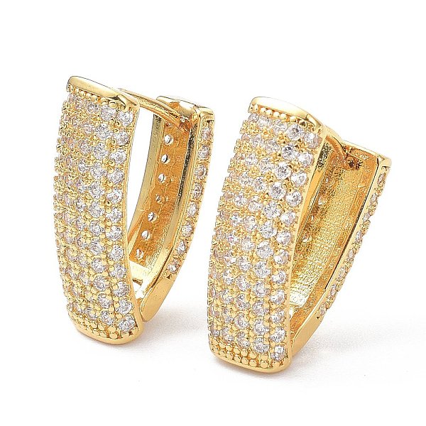 PandaHall Clear Cubic Zirconia Chunky Hoop Earrings for Women, V-shape Huggie Hoop Earrings, Real 18K Gold Plated, 18.5x11x7mm, Pin: 1mm...
PandaHall Clear Cubic Zirconia Chunky Hoop Earrings for Women, V-shape Huggie Hoop Earrings, Real 18K Gold Plated, 18.5x11x7mm, Pin: 1mm...