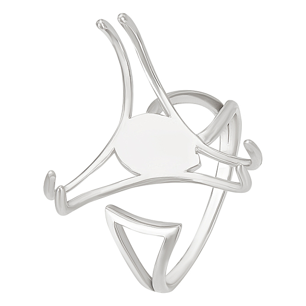 PandaHall BENECREAT Triangle 925 Sterling Silver Stone Prong Claw Bezel, Adjustable 3 Claws(20mm/ 0.78inch) Ring Blanks, 17.9mm/0.7inch...
PandaHall BENECREAT Triangle 925 Sterling Silver Stone Prong Claw Bezel, Adjustable 3 Claws(20mm/ 0.78inch) Ring Blanks, 17.9mm/0.7inch...