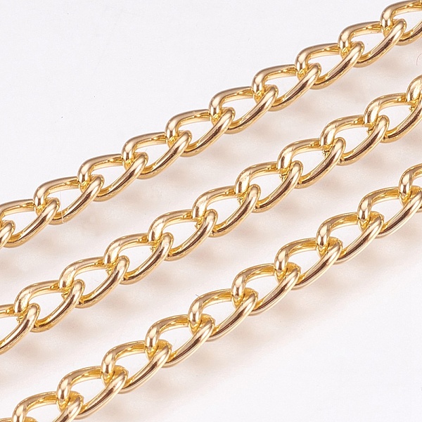 PandaHall Aluminium Twisted Chains, Curb Chains, Unwelded, Light Gold, 5.5~6x3.5x1mm Aluminum
PandaHall Aluminium Twisted Chains, Curb Chains, Unwelded, Light Gold, 5.5~6x3.5x1mm Aluminum