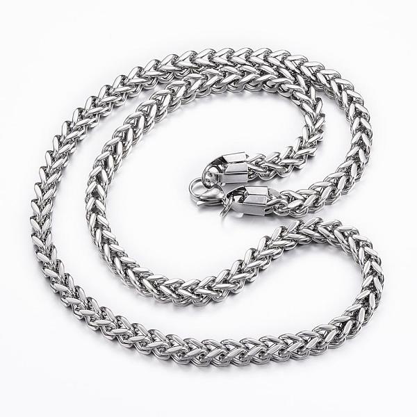 PandaHall 304 Stainless Steel Wheat Chain Necklaces, with Lobster Claw Clasps, Stainless Steel Color, 25 inch(63.5cm), 6x6mm 304 Stainless...
PandaHall 304 Stainless Steel Wheat Chain Necklaces, with Lobster Claw Clasps, Stainless Steel Color, 25 inch(63.5cm), 6x6mm 304 Stainless...