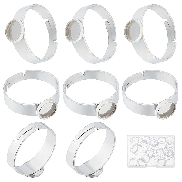 PandaHall Beebeecraft 40Pcs/Box Stainless Steel Ring Bezel Blanks 6mm Cabochon Base Setting Flat Round Pad Ring Base Findings for Ring...
PandaHall Beebeecraft 40Pcs/Box Stainless Steel Ring Bezel Blanks 6mm Cabochon Base Setting Flat Round Pad Ring Base Findings for Ring...