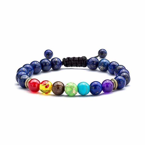PandaHall Chakra Theme Natural & Synthetic Mixed Stones Braided Bracelets, Natural Lapis Lazuli Adjustable Bracelets for Women Lapis Lazuli
PandaHall Chakra Theme Natural & Synthetic Mixed Stones Braided Bracelets, Natural Lapis Lazuli Adjustable Bracelets for Women Lapis Lazuli
