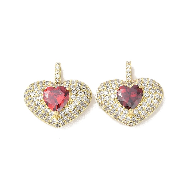 PandaHall Rack Plating Brass Pendants, With Clear Cubic Zirconia, Long-Lasting Plated, Lead Free & Cadmium Free, Real 18K Gold, Heart, Red...
PandaHall Rack Plating Brass Pendants, With Clear Cubic Zirconia, Long-Lasting Plated, Lead Free & Cadmium Free, Real 18K Gold, Heart, Red...