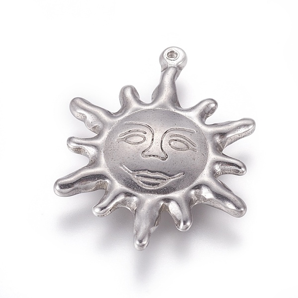 PandaHall 304 Stainless Steel Pendants, Sun, Stainless Steel Color, 39x30x4mm, Hole: 1.5mm 304 Stainless Steel Sun
PandaHall 304 Stainless Steel Pendants, Sun, Stainless Steel Color, 39x30x4mm, Hole: 1.5mm 304 Stainless Steel Sun